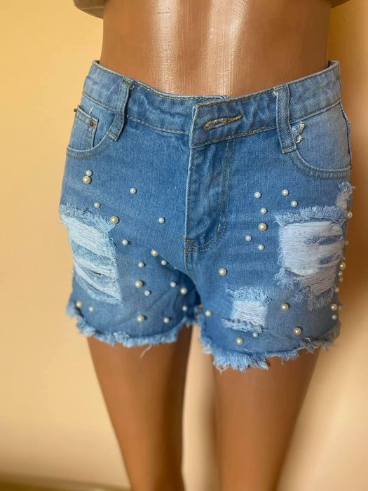 Дамски дънкови къси панталони