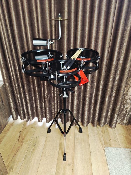 Рототоми + нови стойка/чинел 8"/коубел/палки