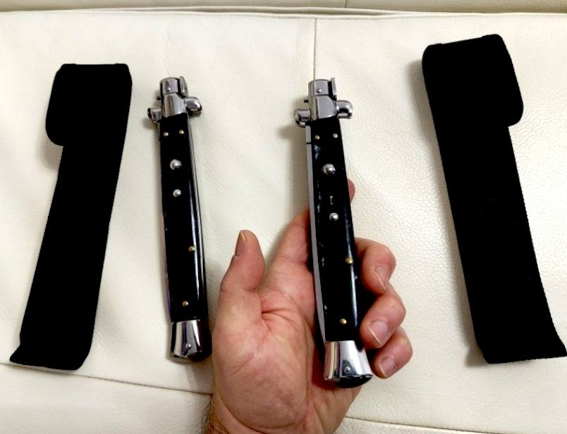 Briceag Italian 34cm AKC Stileto, Negru