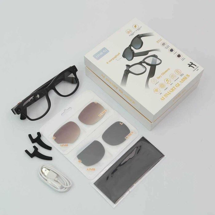 Смарт-очки AIMB-G1 (Hey Glasses) — камера, Bluetooth, ИИ-ассистент