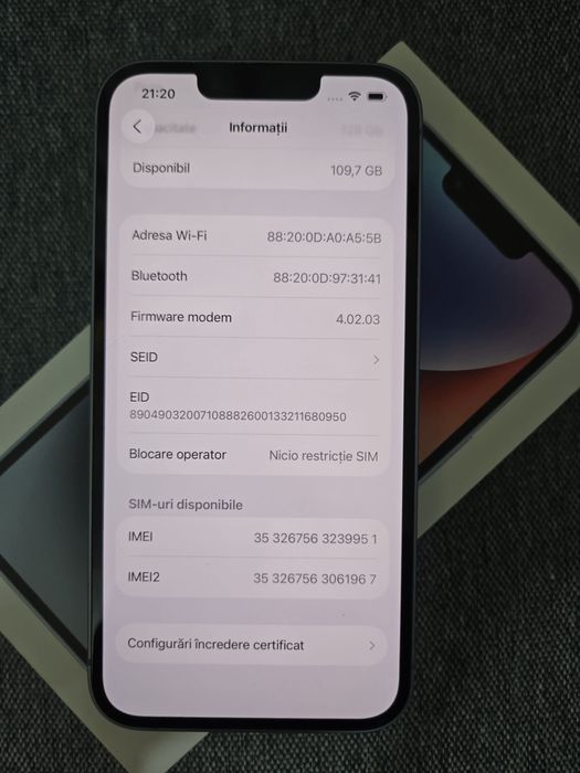 Iphone 14, Blue, 128 Gb
