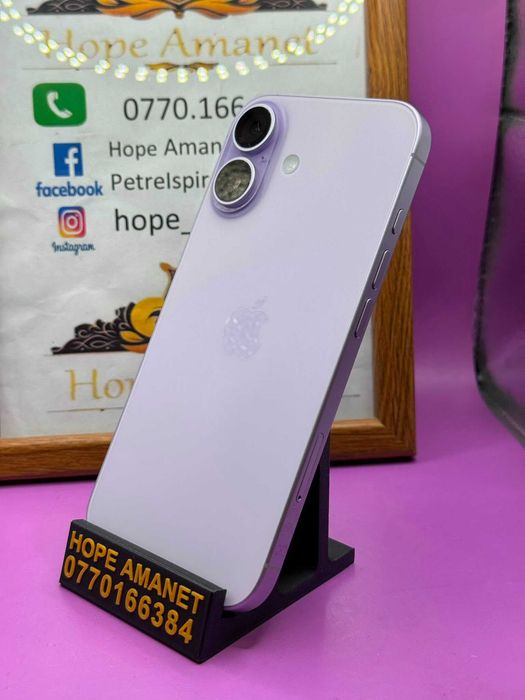 Hope Amanet P2 - IPHONE 17 LAVANDER 256GB/  NOU!!!/ desigilat pentru proba