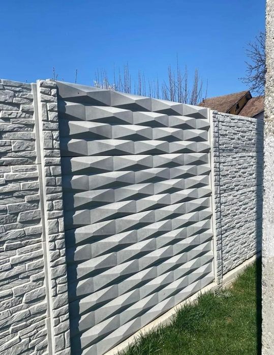 Gard din placi beton