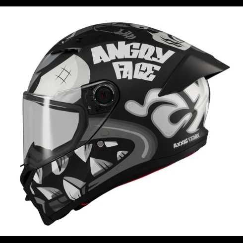 Каска AXXIS FENIX ANGRY FACE Сертификат: ECE 22:06 Тегло: 1450гр.