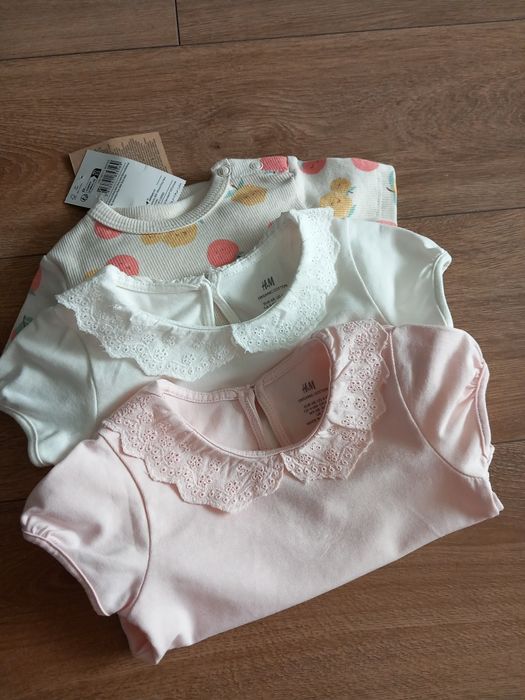 Body-uri noi cu volanase H&M fetiță marimea 68