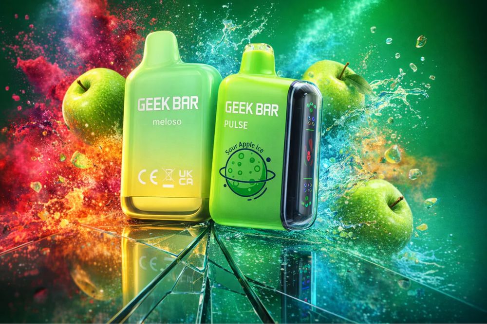 Vape Geek bar pulse made in usa 30k puff afisaj digital