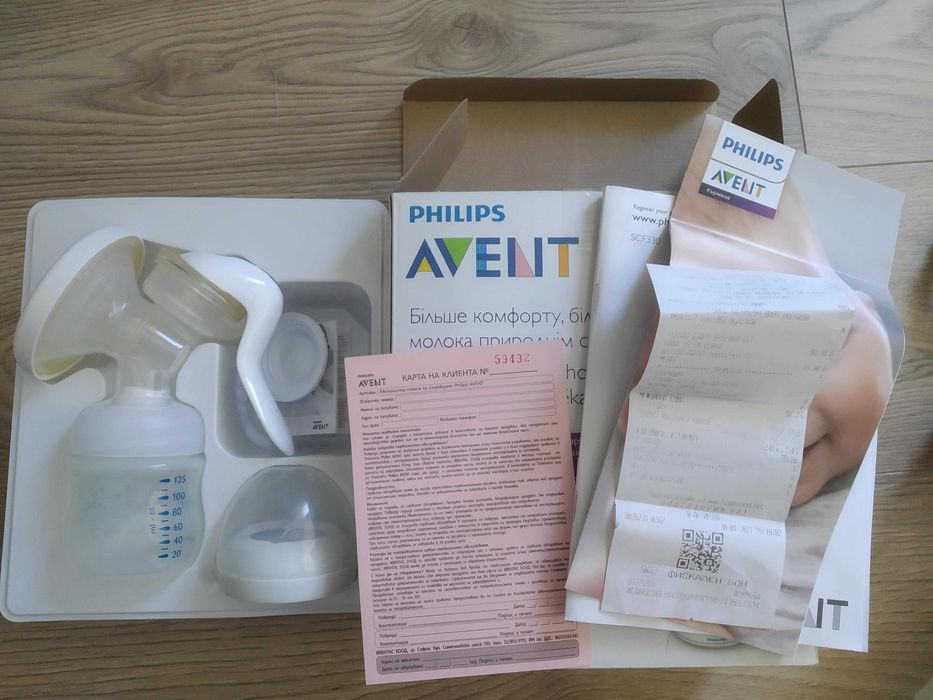 Автоматична помпа за кърма Philips Avent SCF395 + ПОДАРЪК ръчна помпа