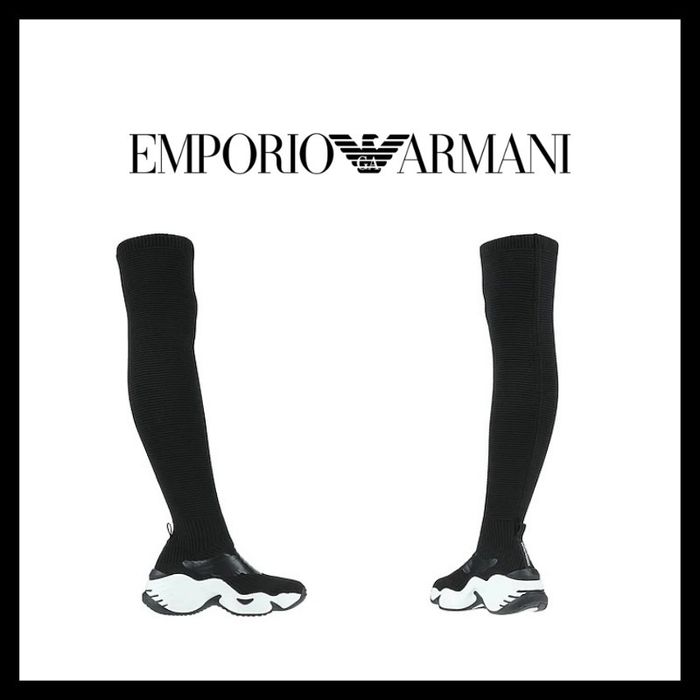 Дизайнерски дамски обувки Emporio Armani тип чорап 35-36