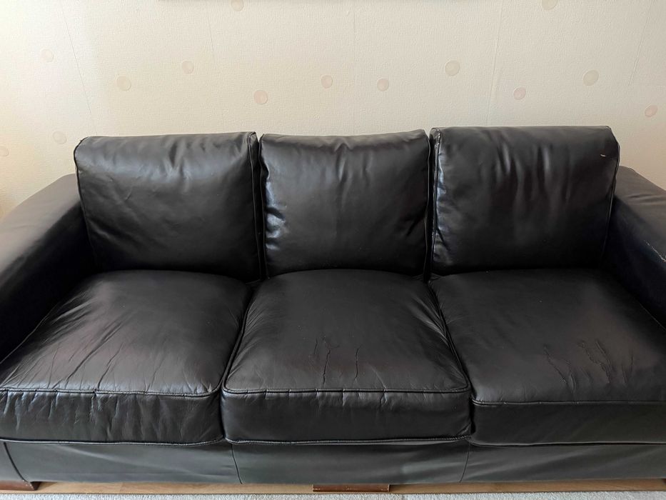 холна гарнитура кожена мека мебел