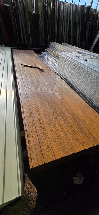 Профлист под камень, дерево