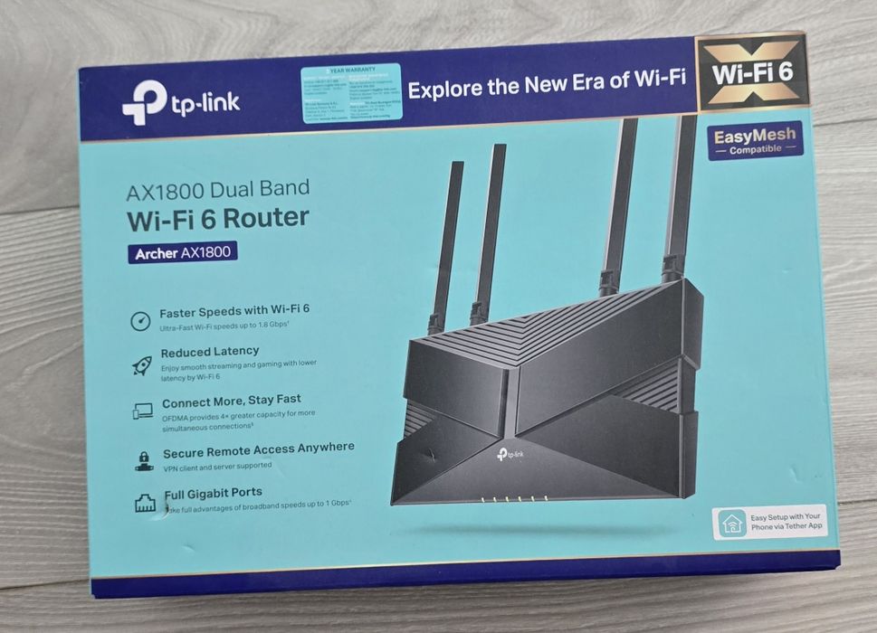 Router archer Ax1800 1201 5ghz si 574 2.4 ghz!