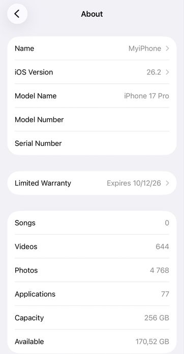 iPhone 17 Pro 256GB