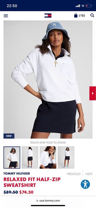 Tommy Hilfiger зип свитшот, кофта оригинал М размер