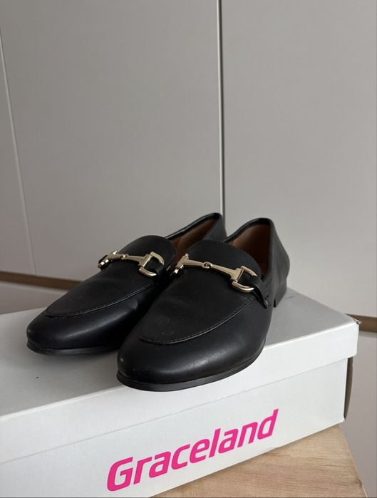 дамски черни мокасини