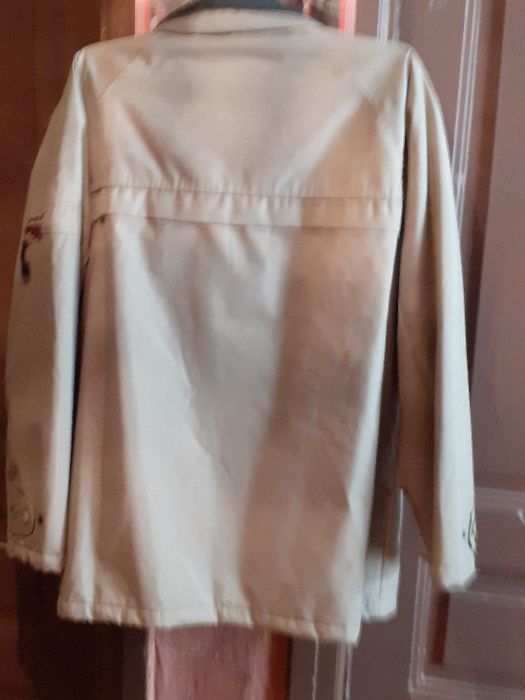 Мъжка шуба от промазан плат с подарък