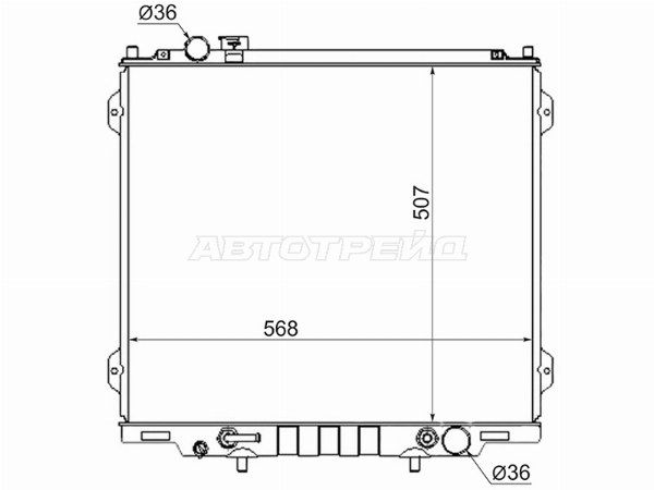 Радиатор Hyundai Terracan
