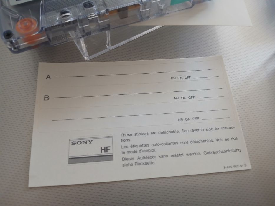 Trei casete audio Sony HF 90, un model clasic din anul 1986. Made in Japan.