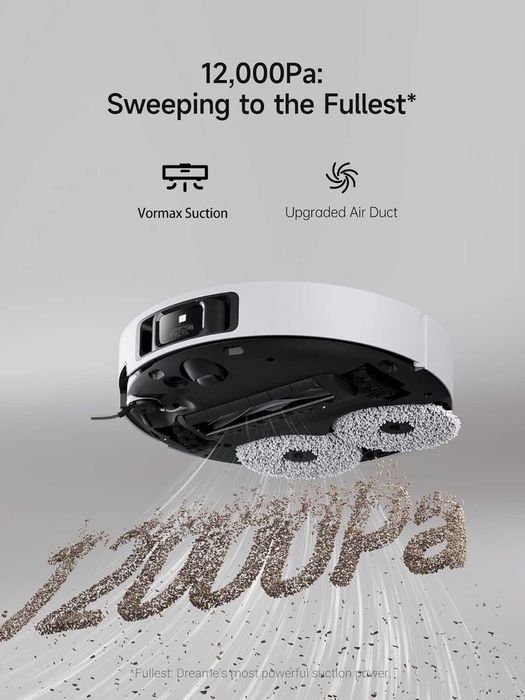 Прахосмукачка робот Dreame X40 Ultra Complete 12000Pa,Mop, авт.пълнене
