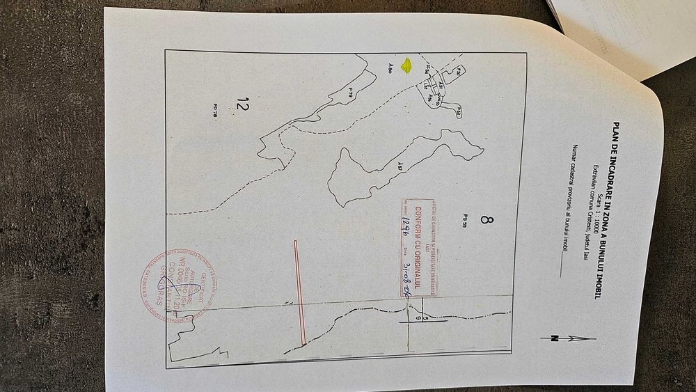 Padure -10000 mp ( 1 ha )  , comuna Cristesti - Motca , jud. Iasi .