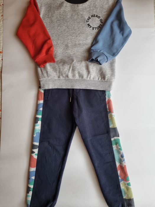 Суитшърт H&M и долнище Boboli, размер 110-116 см