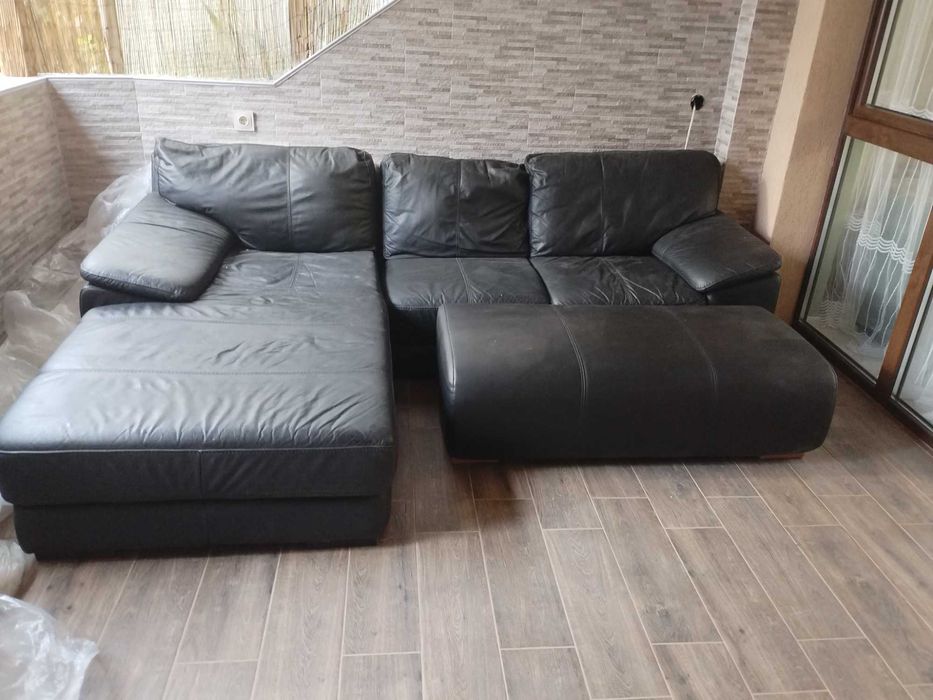 Диван от естествена кожа