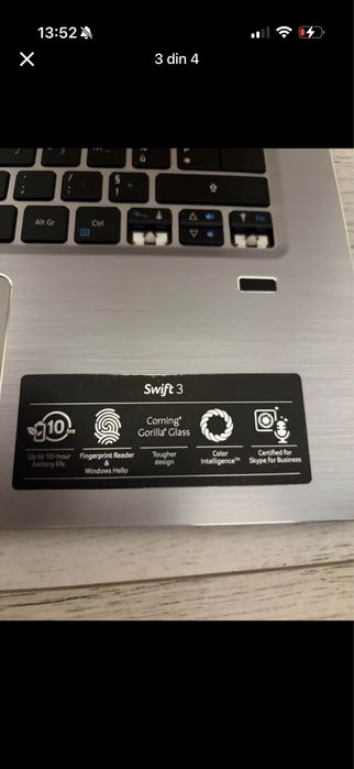 Laptop acer i3 generatia 7100 shift 3