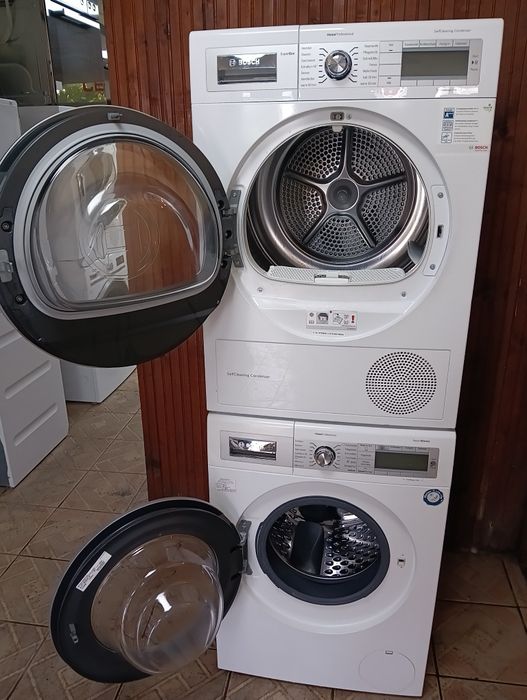 Комплект пералня и сушилня с термопомпа Бош Bosch Home Professional