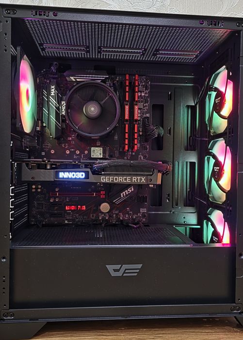 Геймърски компютър Ryzen 5 5500, RTX 3060TI, 16 RAM