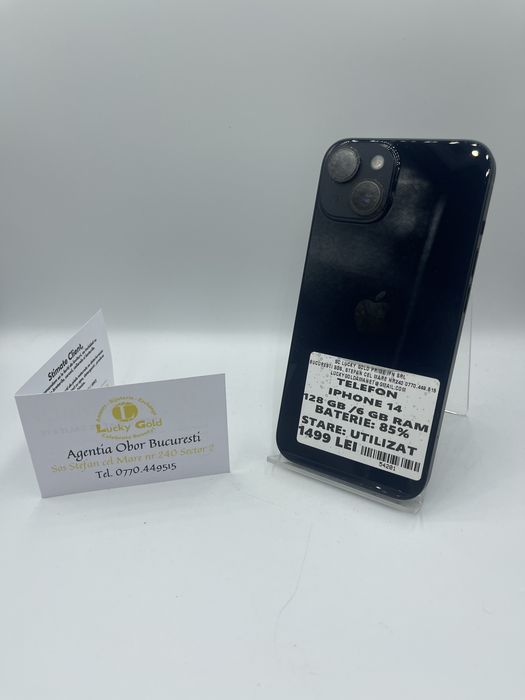 Iphone 14 128GB / 85% Bat FACTURA/GARANTIE #54201