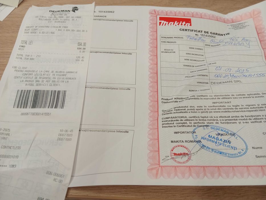 Vand Makita firestau