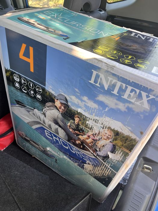 Надуваема Лодка Intex Excursion 4 нова
