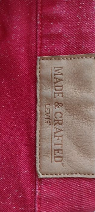 Jeans Empire Cropped Levi's roșii W29 73/99 cm