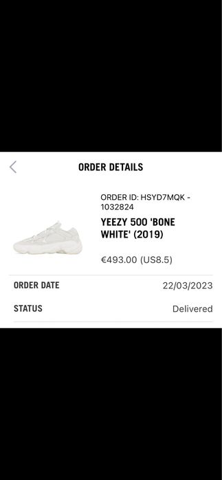 Yeezy 500 Bone White