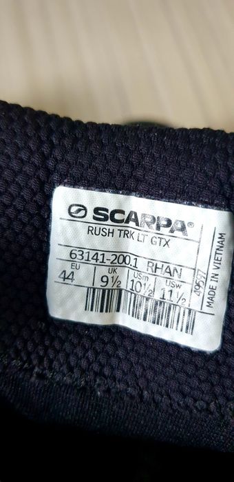 Scarpa Rush Trk Gore - Tex LT 44 /28см ОРИГИНАЛ! Мъжки спортни обувки