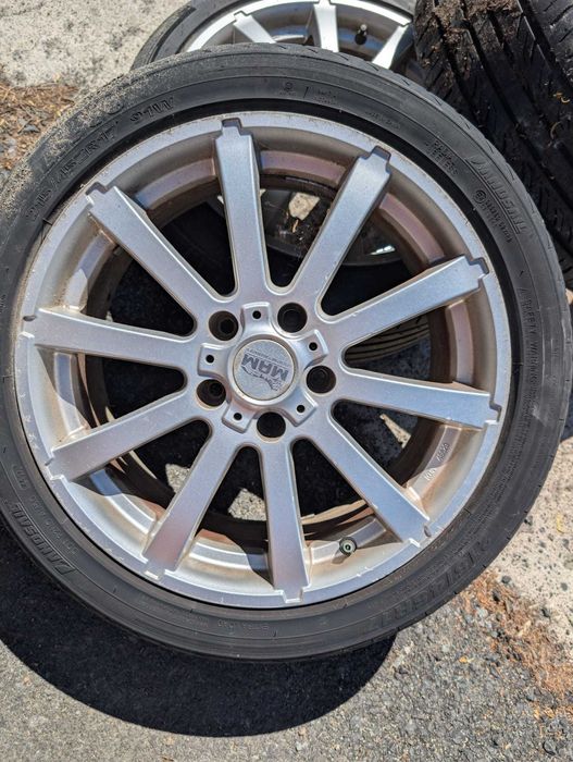 Jante Aliaj Auto MAM 17 zoll W3-7017 cu gume Landsnail