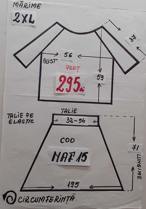 Costum popular  marimea 2XL