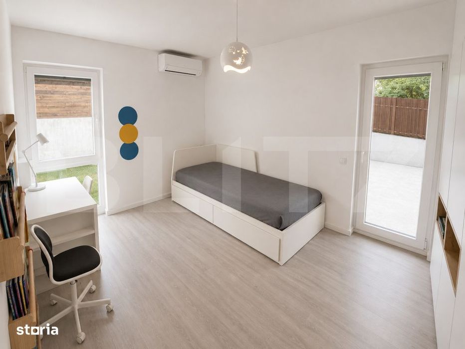 Apartament 3 camere, gradina proprie si terasa 70mp, garaj, zona Campu