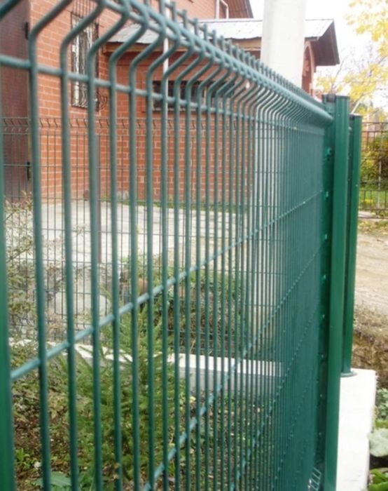 Заборы 3D, Калитка распашная 3D, Панель и столб 3D.