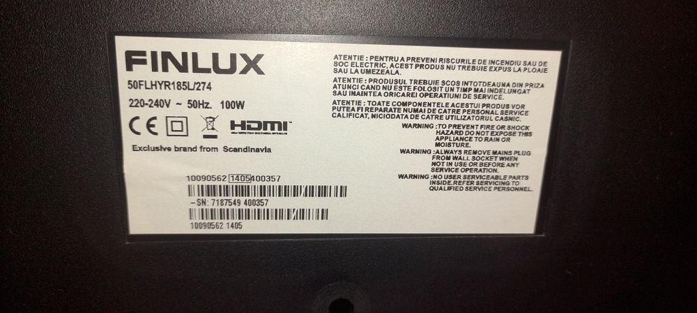 Tv led Finlux 127 cm componente