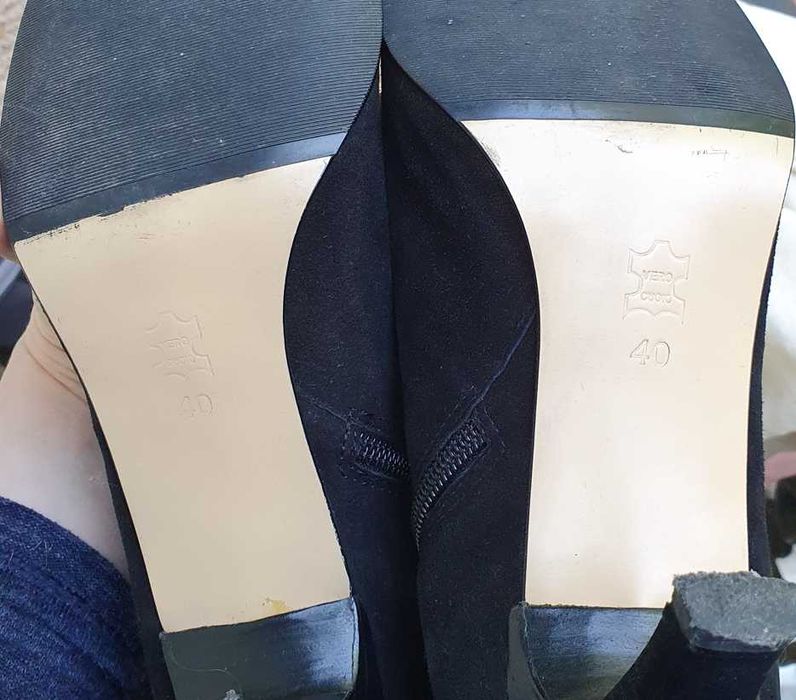 Боти - естествен велур - като нови