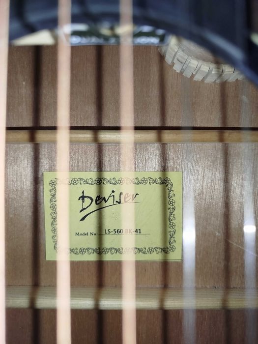 Электроакустическая гитара Deviser LS-560 BK-41 + чехол + струны
