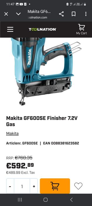 Pistol cuie wurt cs2,makita gn600se