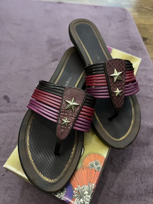 Slapi Grendha culoare maro roz/mov marime 38 - potrivit 37