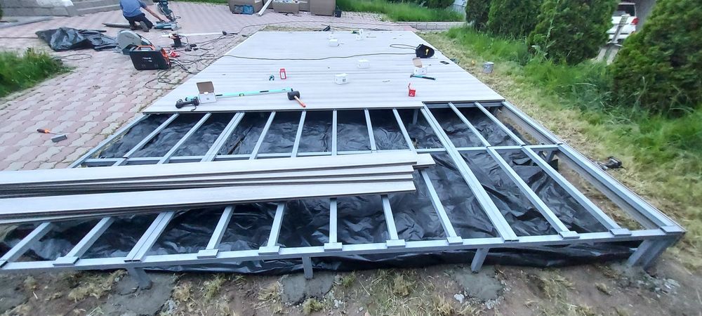 Терраса из ДПК, декинг терраса Алматы