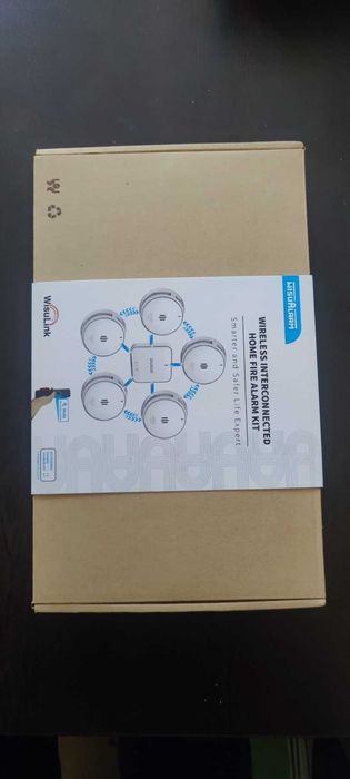 Интелигентна аларма за дим с комплект базова станция, детектор за дим