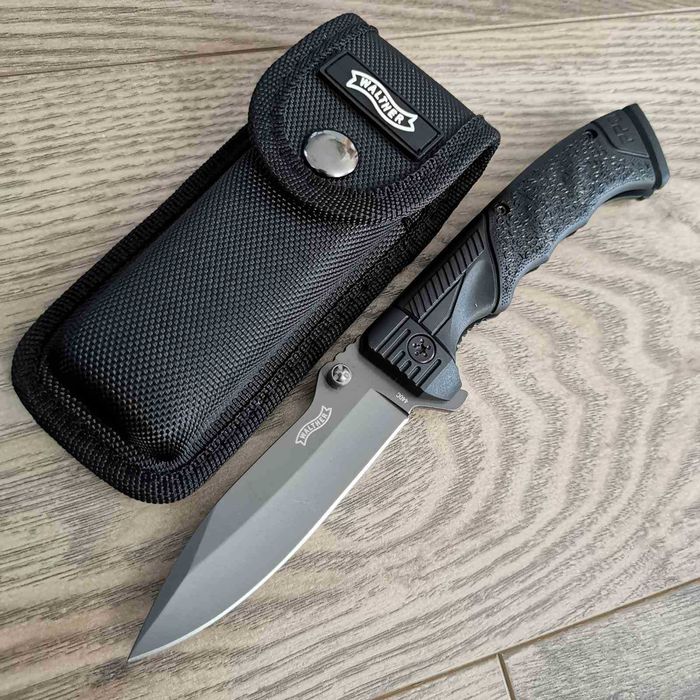 Сгъваем тактически нож с калъф Walther PPQ стомана 440C