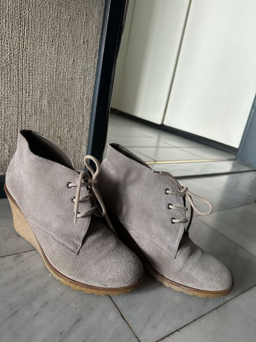Сиви боти - естествена кожа