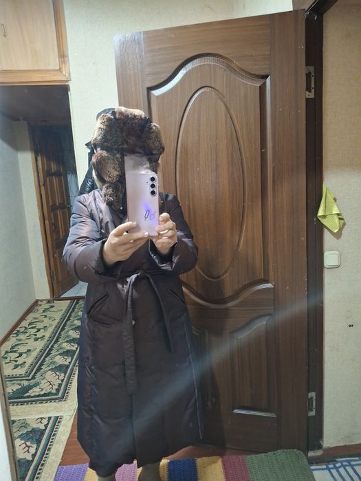 Пуховик бордового цвета в отличном состоянии Размер 46-48