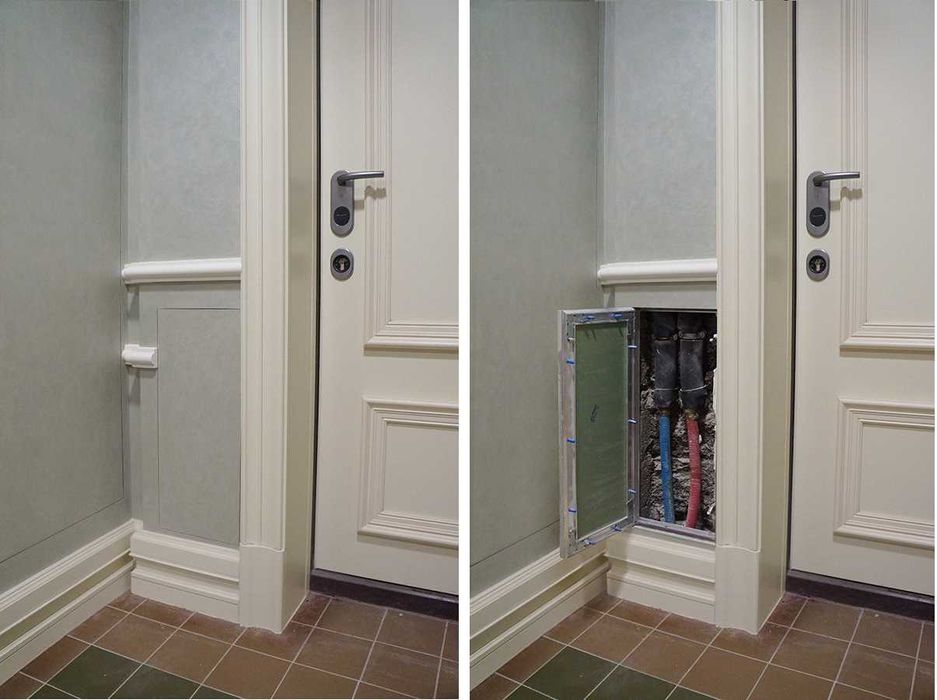 Люк ревизионный под покраску, "Гиппократ", с резиновым уплотнителем.