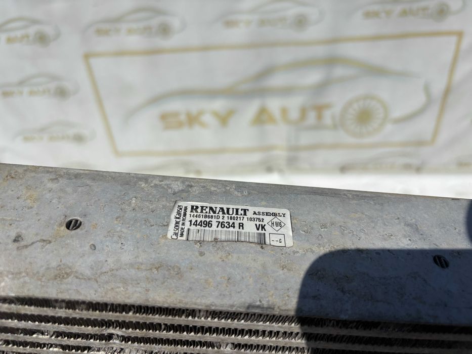 Radiator intercooler Dacia 1,5 diesel dupa 2012 cod 144967634R